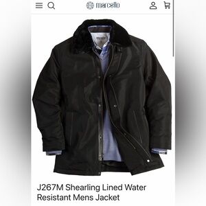 Marcello Black Shearling Lined Men's Jacket brand new